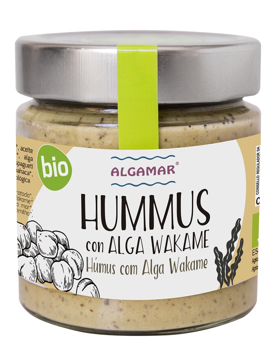 algamar hummus con alga wakame