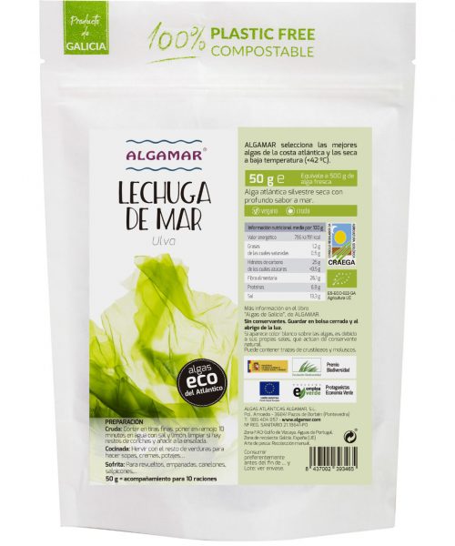 lechuga 50g algamar LECHUGA DE MAR ALGAMAR