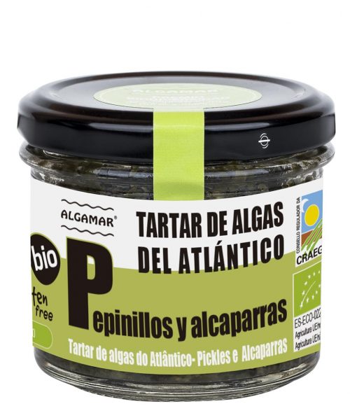 TARTAR DE ALGAS ATLÁNTICAS DE PEPINILLOS Y ALCAPARRAS – 100 g